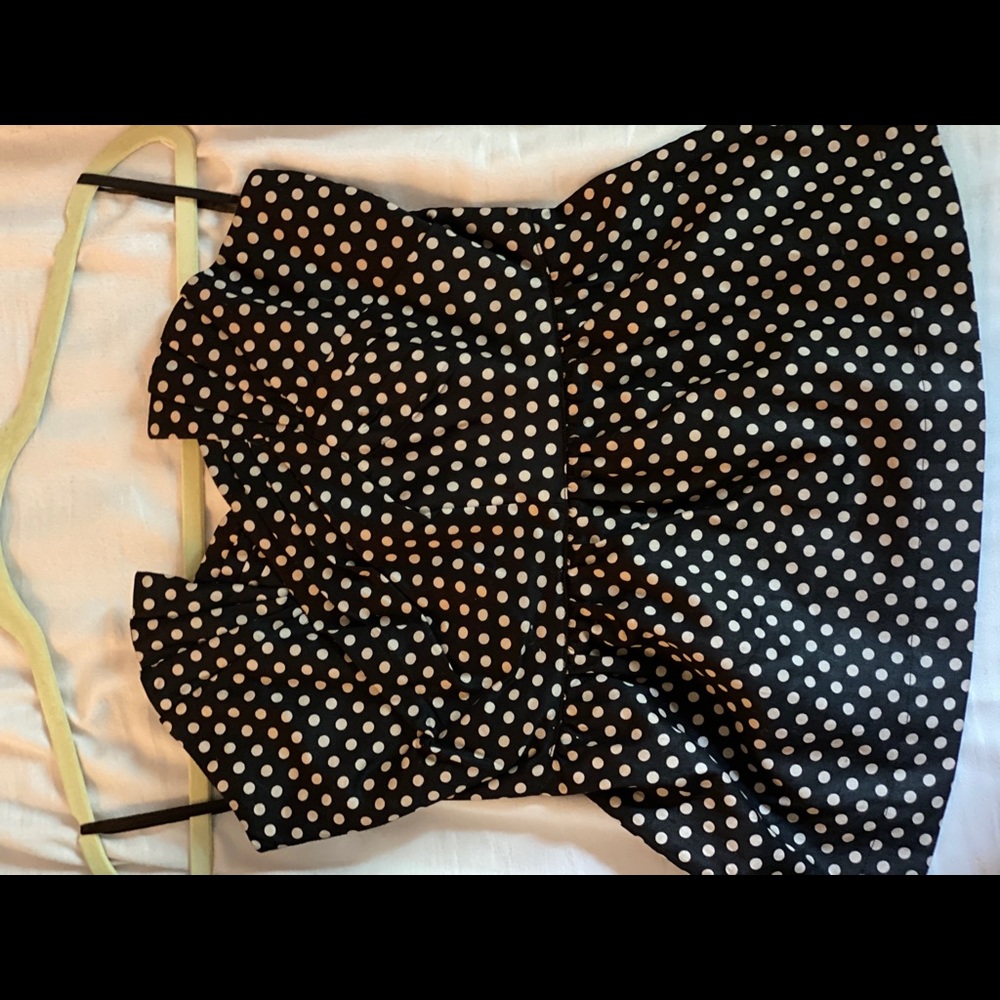 Polka dot tube top